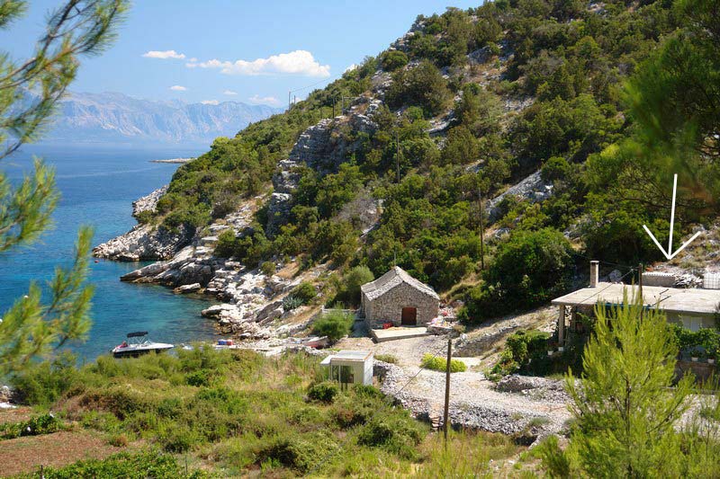Robinzonáda Agáve - ostrov Hvar - Chorvatsko - robinzonáda - apartmány leží 30 od moře